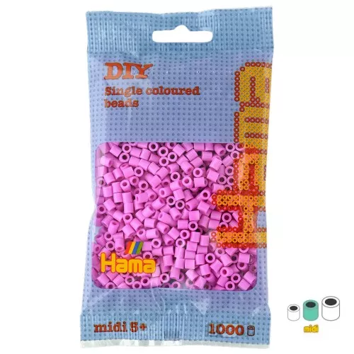 Cuentas Hama Beads MIDI 5 mm Rosa Pastel (n°48) x1000