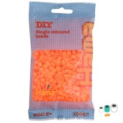 Cuentas Hama Beads MIDI 5 mm Naranja Fluorescente (n°38) x1000|raw }}