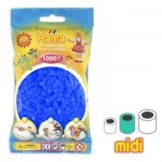 Cuentas Hama Beads MIDI 5 mm Azul Fluorescente (n°36) x1000