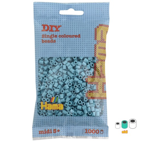 Cuentas Hama Beads MIDI 5 mm Turquesa (n°31) x1000