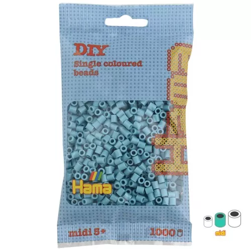 Cuentas Hama Beads MIDI 5 mm Turquesa (n°31) x1000
