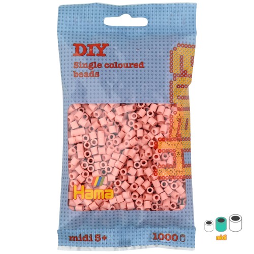 Cuentas Hama Beads MIDI 5 mm Color carne (n°26) x1000