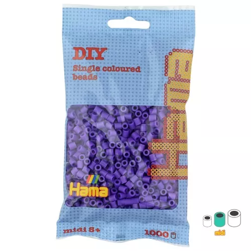 Cuentas Hama Beads MIDI 5 mm Morado (n°07) x1000