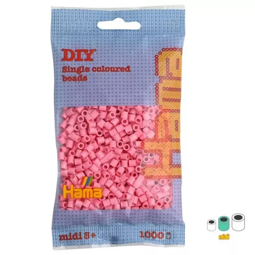 Cuentas Hama Beads MIDI 5 mm Rosa (n°06) x1000