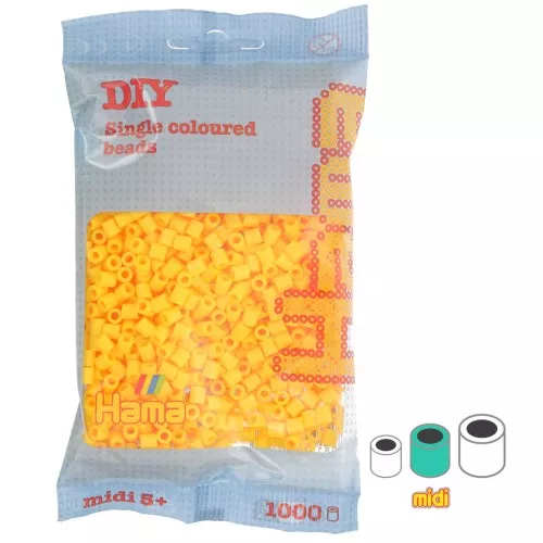 Cuentas Hama Beads MIDI 5 mm Amarillo (n°03) x1000