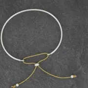 Tuerca 5 mm con agujero de 2 mm en Plata 925 x2