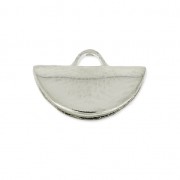 Terminal media luna para apretar 10.5x6.5 mm rhodié x1|raw }}