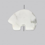 Cuenta Perla oso polar blanco 14 mm Howlite x1|raw }}