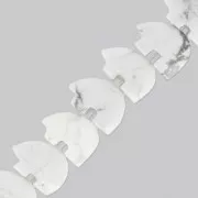 Cuenta Perla oso polar blanco 14 mm Howlite x1