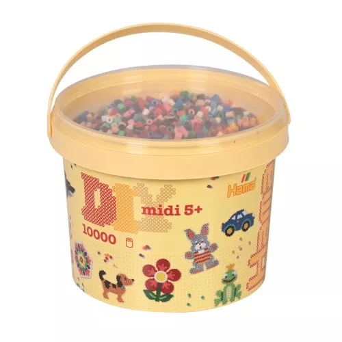 Surtido en barril de cuentas Hama MIDI 5 mm (n°67) x10000