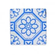 Cabujón cuadrado efecto de espajo 14 mm Crystal diseño Azulejos x1