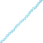 Redondas planas facetadas 3.5x3 mm Azùl claro x35cm