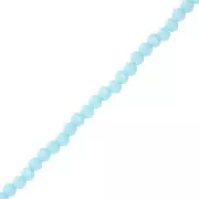 Redondas planas facetadas 3.5x3 mm Azùl claro x35cm