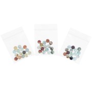 Cuentas Redondas facetadas de ágata teñida 6 mm Corn Flower Azul x15