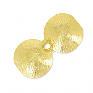 Tapanudos 10 mm Dorado con oro fino x4