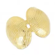 Tapanudos 10 mm Dorado con oro fino x4