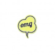 Escudo thermoadesivo Bocadillo comico omg 43x50 mm Amarillo x1|raw }}