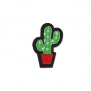 Escudo thermoadesivo Cactus 52x35 mm Rojo/Verde/Negro x1|raw }}