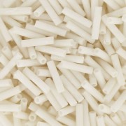 Slender bugles Miyuki 1.3x6 mm BGLS-2021 - Opaco Cream Mat x10g|raw }}