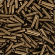 Slender bugles Miyuki 1.3x6 mm BGLS-2006 - Metallic Dark Bronze Mat x10g|raw }}