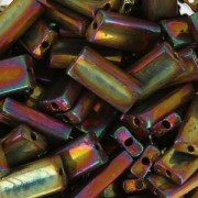 Rectángulo Beads Miyuki 4x9 mm RECT-462 - Metallic Gold Iris x8g