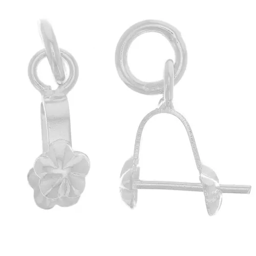 Enganche para colgante Flor 14 mm Plata 925 x1