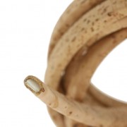 Cordón de corcho de forma Regaliz 10x5 mm Natural x 25cm
