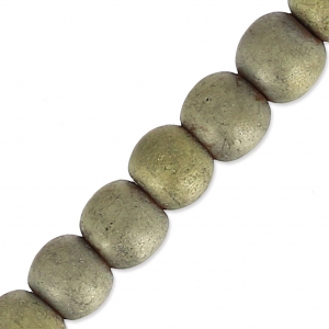 Cuenta redonda Hematites 4 mm - Oro Mate x40cm