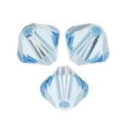 Toupies en cristal PureCrystal 5328 3 mm Aquamarine x50