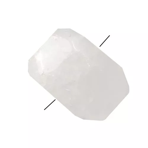 Cuenta nugget irregular 12-25 mm Cristal de Roche x1
