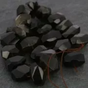 Cuenta nugget irregular 12-25 mm Smoky Quartz x1