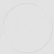 Círculo desnudo de metal para atrapasueños suspensión y lámparas 35cm Blanco