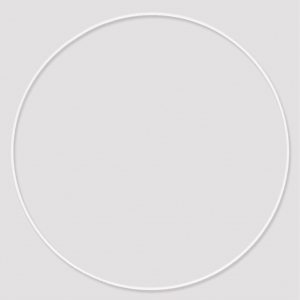 Círculo desnudo de metal para atrapasueños suspensión y lámparas 35cm Blanco