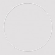 Círculo desnudo de metal para atrapasueños suspensión y lámparas 28cm Blanco