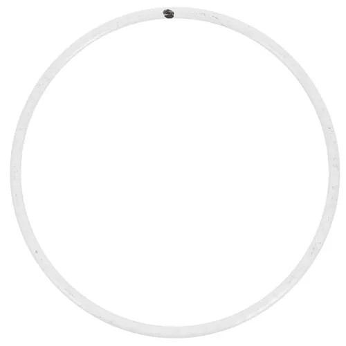 Círculo desnudo de metal para atrapasueños suspensión y lámparas 7.5 cm Blanco