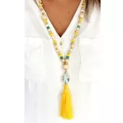 Bobina de hilo de imitación algodón para crear pompones Naranja Claro x120m