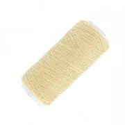 Bobina de hilo de imitación algodón para crear pompones Beige x120m