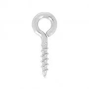 Ganchos atornillables con anillo de 4 mm - acero inoxidable 304 x20