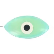 Cuenta oeil - Evil eye - en Nacre 15 mm Verde d'eau x1