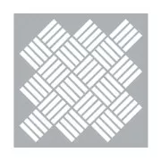 Plantilla decorativa medio modelo 45.7x45.7 cm Panier tressé x1