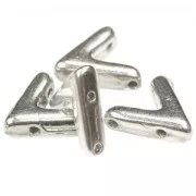 Cuentas de vidrio con 3 agujeros forma V AVA® Bead 10x4 mm Labrador x10