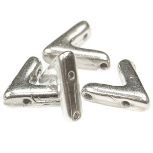 Cuentas de vidrio con 3 agujeros forma V AVA® Bead 10x4 mm Labrador x10