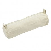Trousse en coton à customiser 22x6 cm Natural x1|raw }}