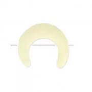 Media-Luna imitación cuerno 2 trous 15 mm Ivoire x1