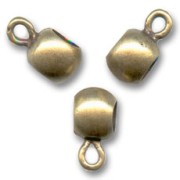Bolas metal con enganche para dijes 10x8 mm color bronce x4|raw }}