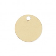 Sequin rond 7 mm Gold filled x1