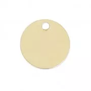 Sequin rond 9 mm Gold filled x1
