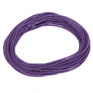 Hilo algodón encerado 1,5 mm Morado x5 m
