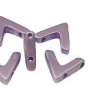 Cuentas de vidrio con 3 agujeros forma V AVA® Bead 10x4 mm Tanz Met Mat x10