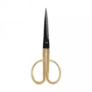Tijeras deco design House Doctor Bicolore 18 cm mango Latón cuchilla Negro
